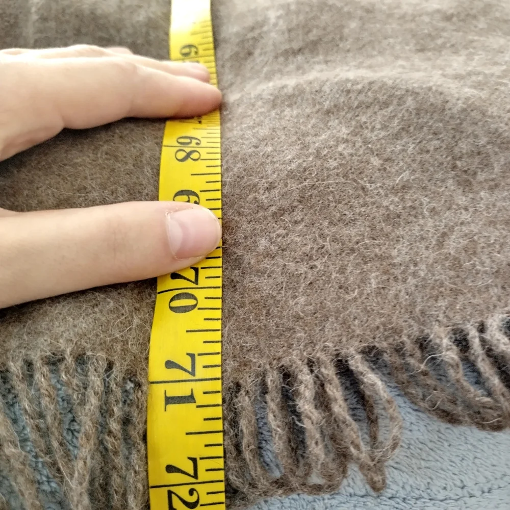 A Soft Idea 100% Baby Alpaca Throw Blanket Monogram 